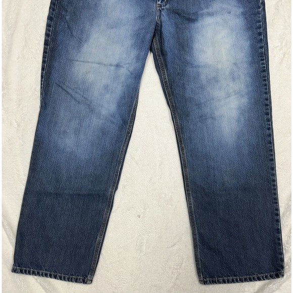 Mens Carhartt Relaxed Fit Jeans Medium Wash Blue Denim Size 40x30 101483-968 - Picture 5 of 13